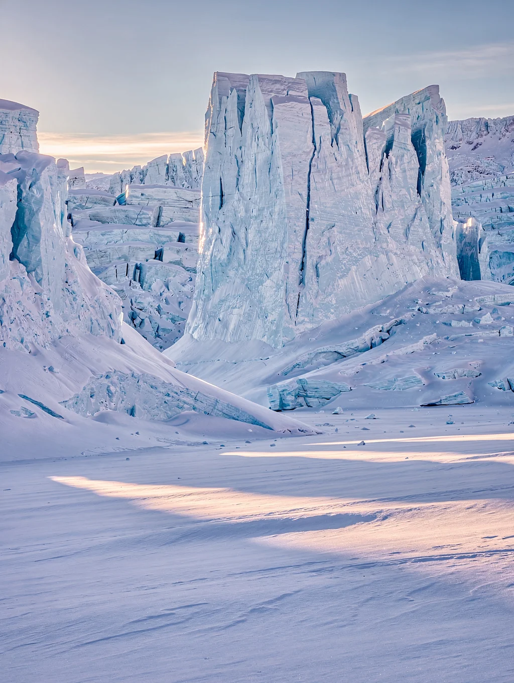 Camera on tripod facing a vast mountain range
